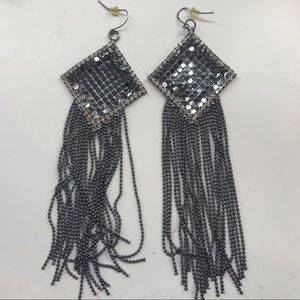 BOGO FREE; Madden Girl silver earrings rhinestones